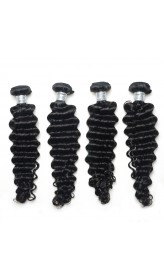 4pcs 7A Virgin Hair Deep Wave Human Hair Weave Bundles Deep Wave Human Hair Extensions